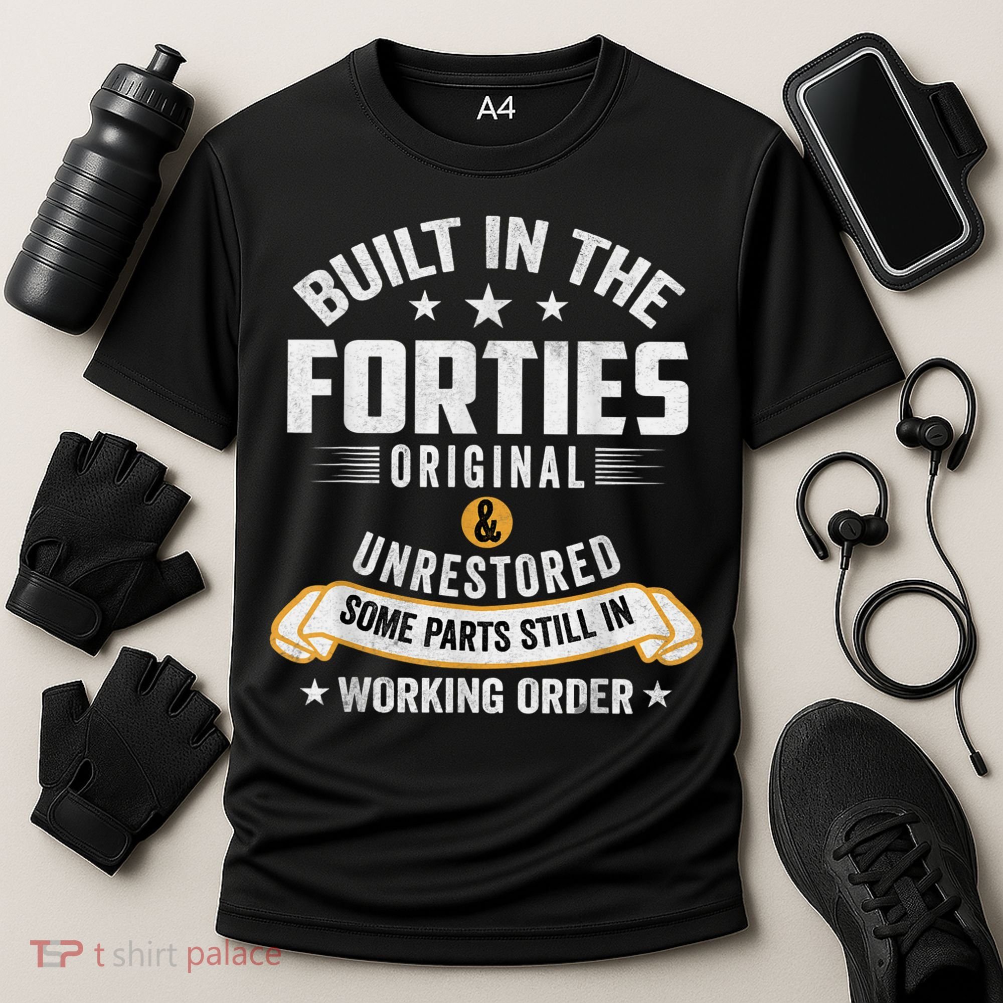 Built In The Forties Built In The 40s Birthday Cooling Performance Crew T-Shirt