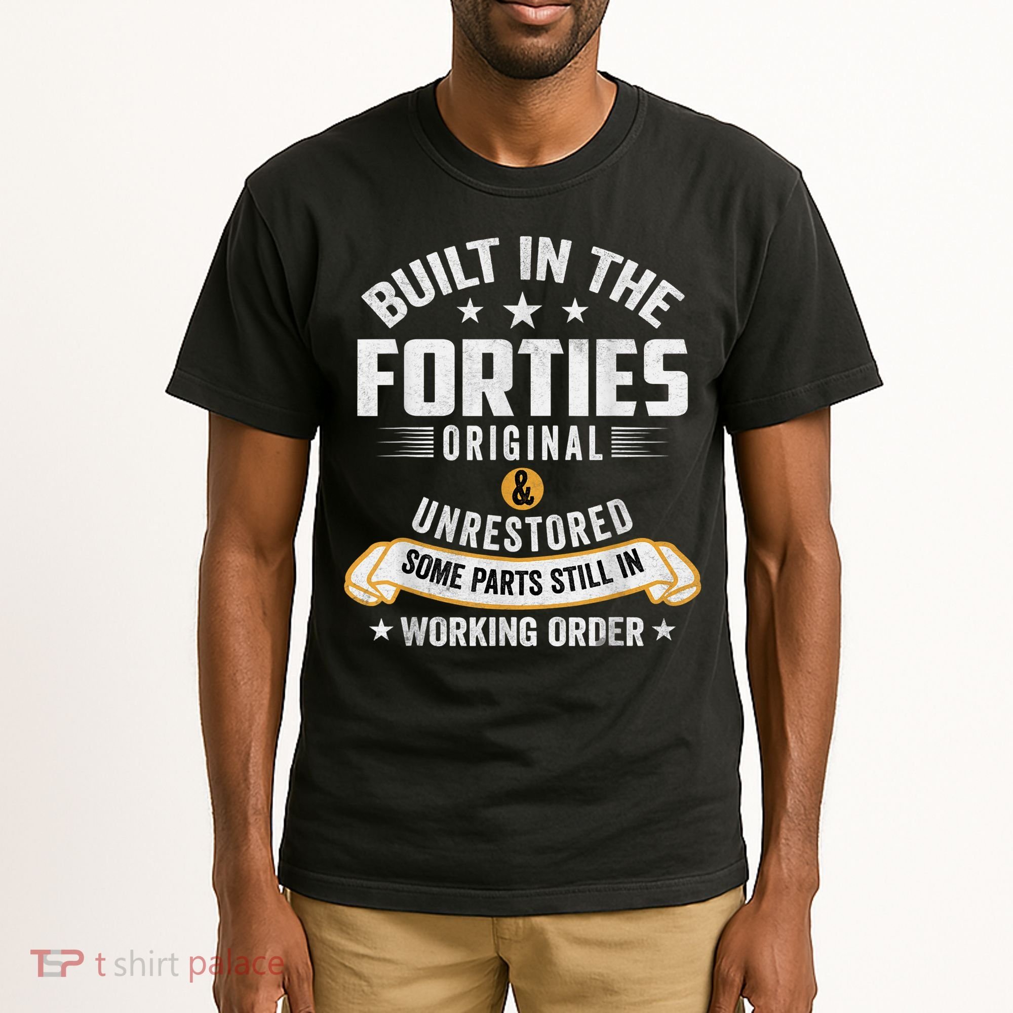 Built In The Forties Built In The 40s Birthday Tall T-Shirt