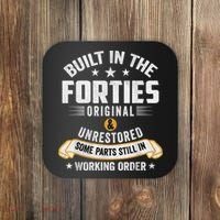 Built In The Forties Built In The 40s Birthday Coaster thumb 0