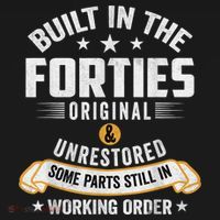Built In The Forties Built In The 40s Birthday Women's Hoodie thumb 2