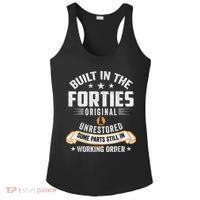 Built In The Forties Built In The 40s Birthday Ladies PosiCharge Competitor Racerback Tank thumb 0
