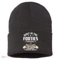Built In The Forties Built In The 40s Birthday Sustainable Knit Beanie thumb 0