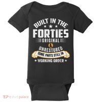 Built In The Forties Built In The 40s Birthday Baby Bodysuit thumb 0