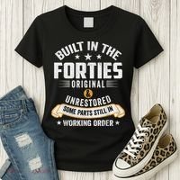 Built In The Forties Built In The 40s Birthday Women's T-Shirt thumb 3
