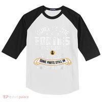 Built In The Forties Built In The 40s Birthday Kids Colorblock Raglan Jersey thumb 0
