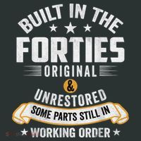 Built In The Forties Built In The 40s Birthday Infant Baby Jersey Bodysuit thumb 2