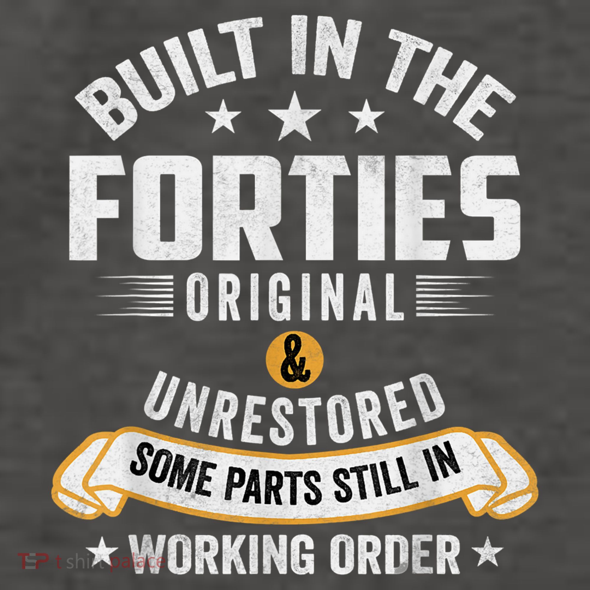 Built In The Forties Built In The 40s Birthday Vector Backpack