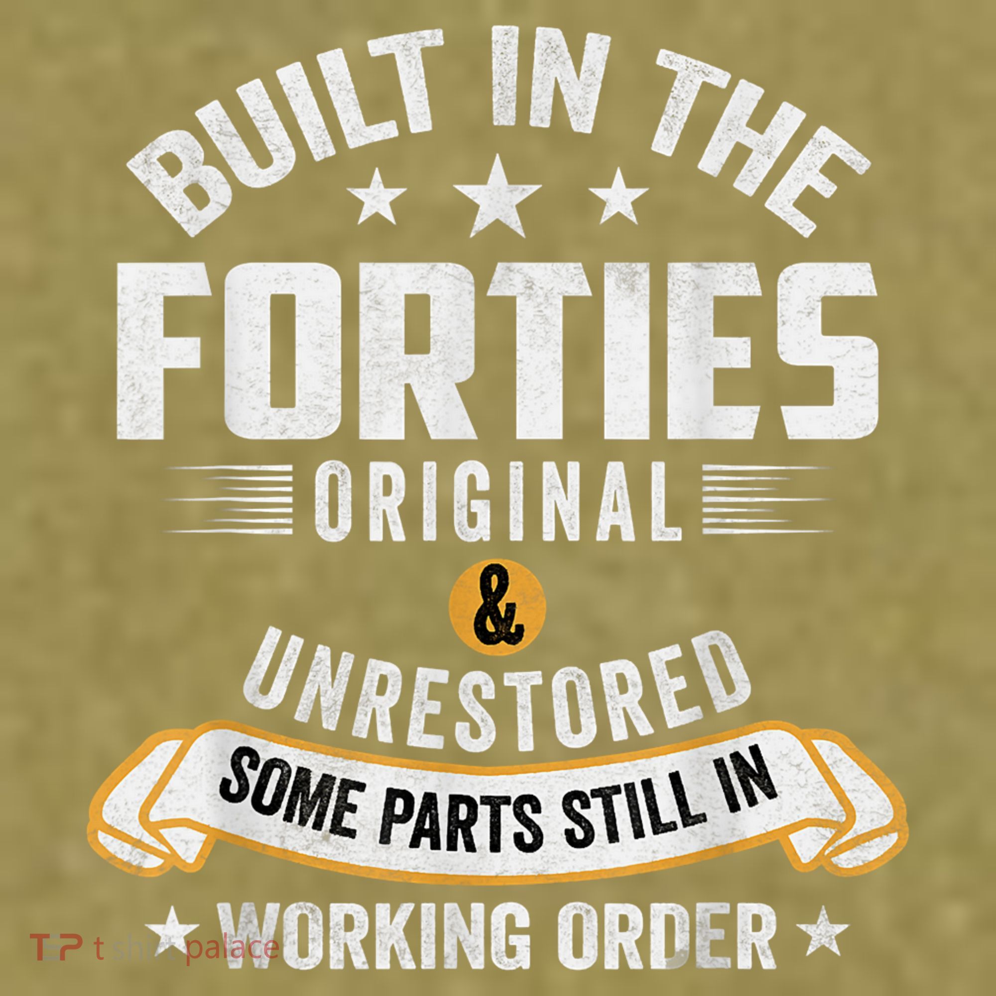 Built In The Forties Built In The 40s Birthday Garment-Dyed Women's Muscle Tee