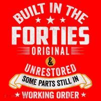 Built In The Forties Built In The 40s Birthday Santa Hat thumb 1