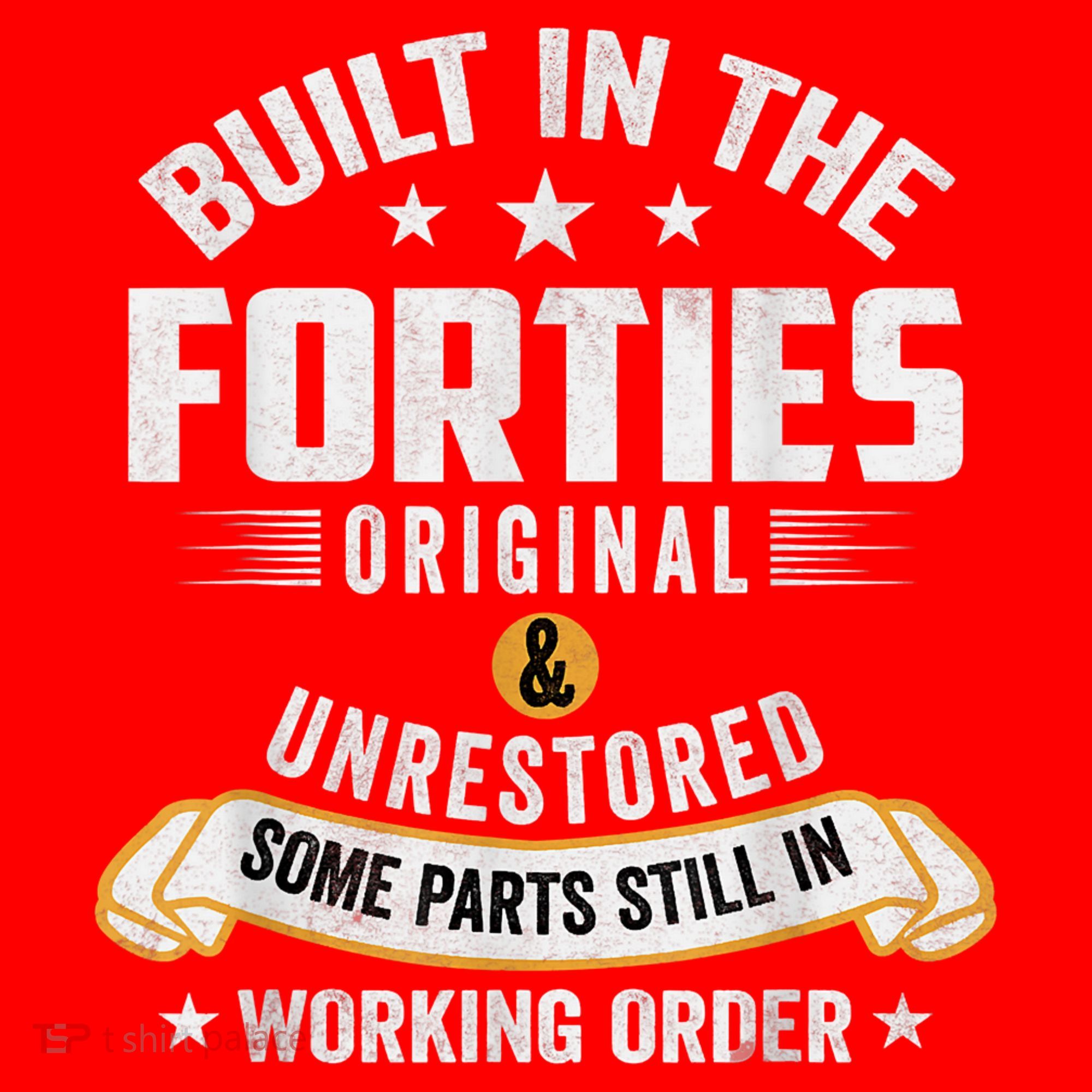 Built In The Forties Built In The 40s Birthday Santa Hat
