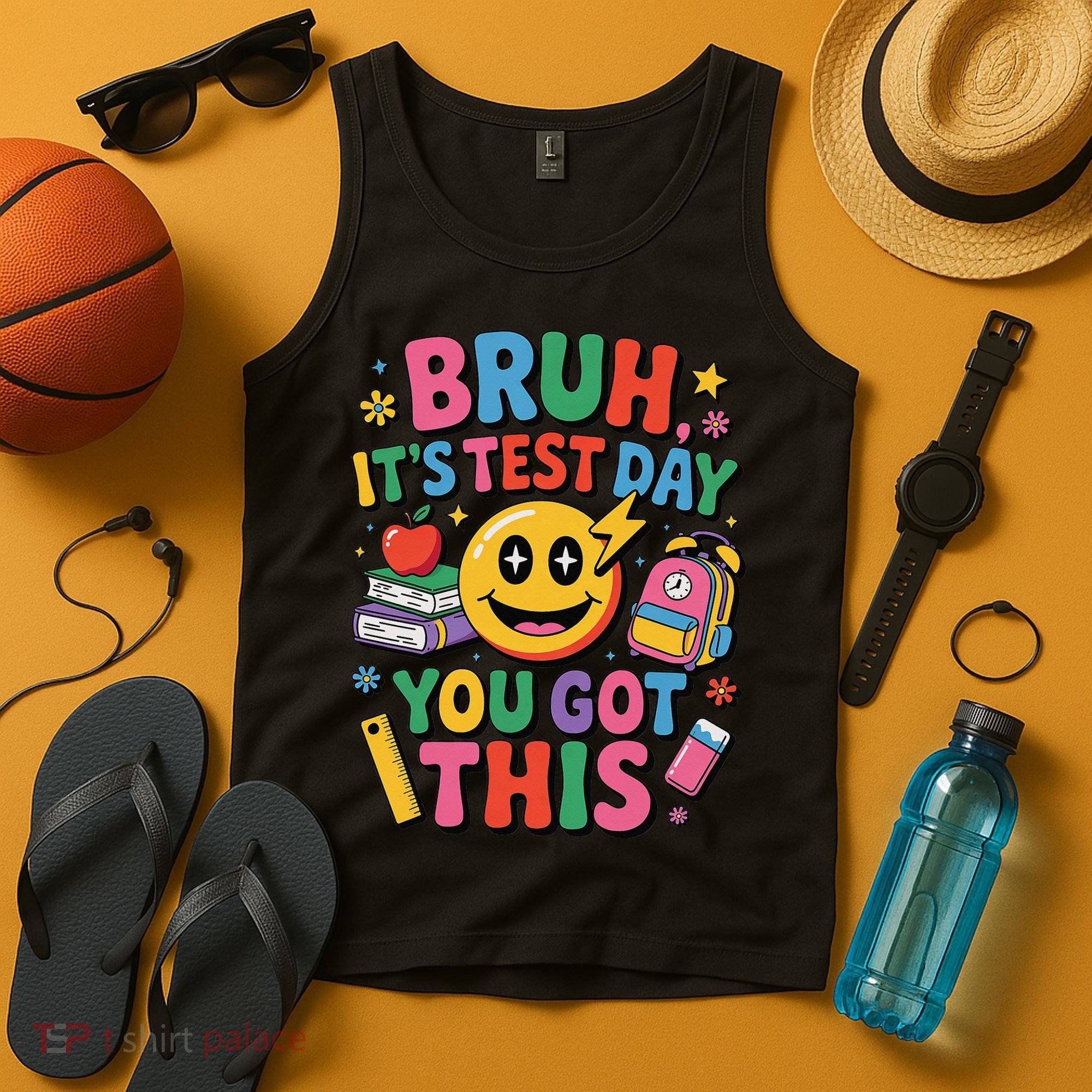 Bruh Its Test Day You Got This Motivational School Test Day Tank Top