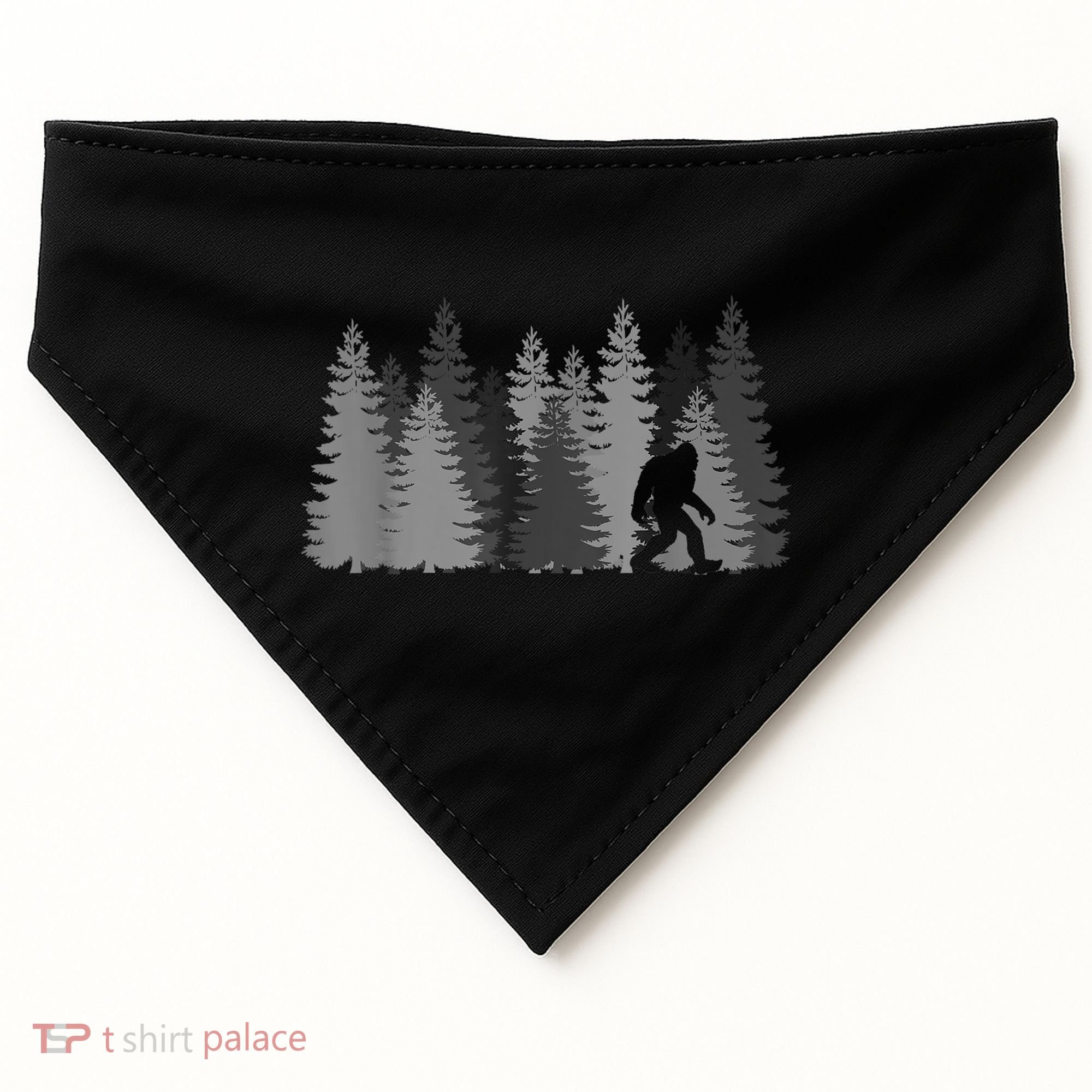 Bigfoot In The Forest Sasquatch Yeti USA-Made Doggie Bandana