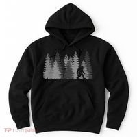 Bigfoot In The Forest Sasquatch Yeti Hoodie thumb 0