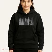 Bigfoot In The Forest Sasquatch Yeti Hoodie thumb 5