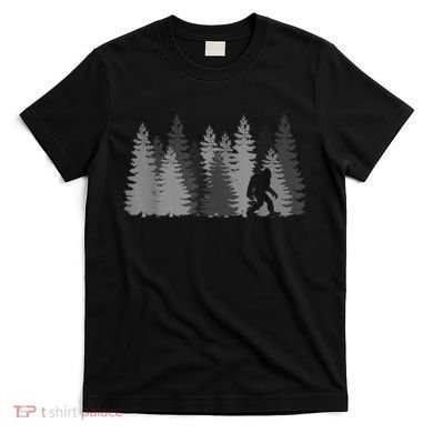 Bigfoot In The Forest Sasquatch Yeti T-Shirt