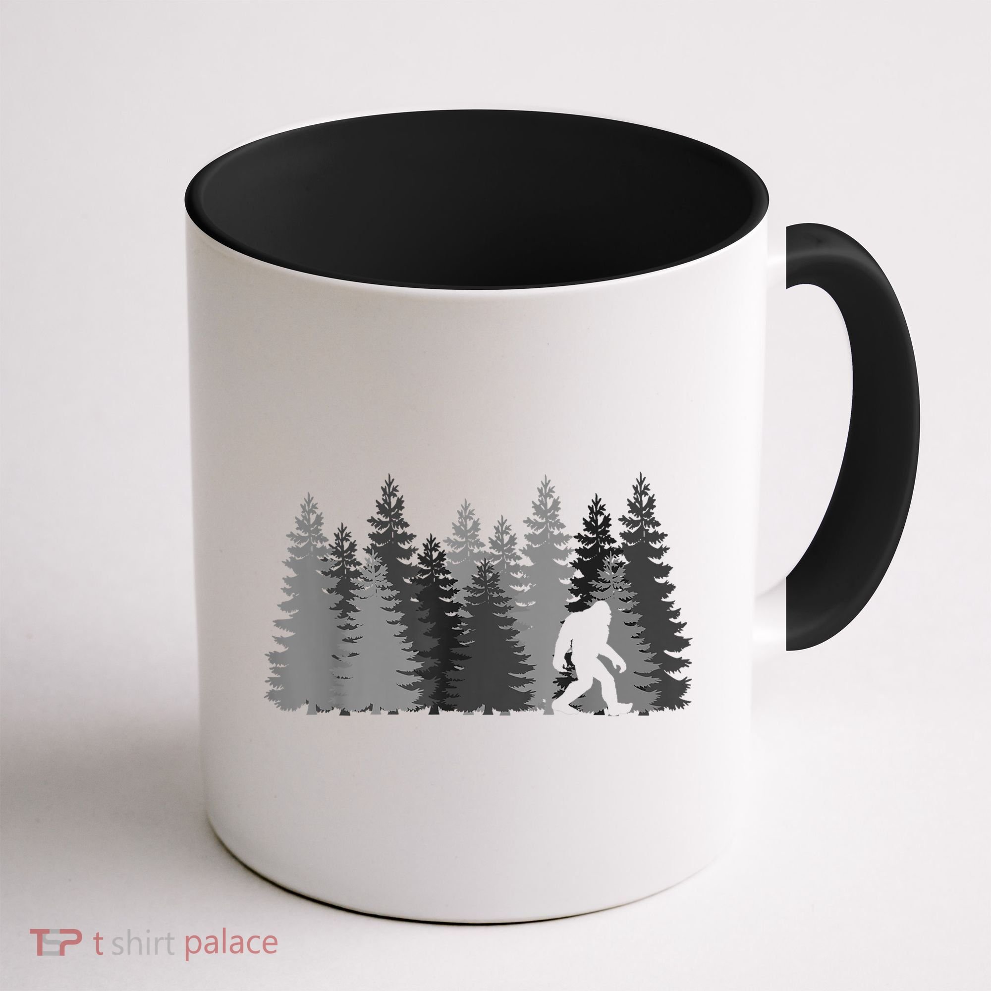 Bigfoot In The Forest Sasquatch Yeti Coffee Mug