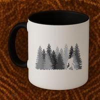 Bigfoot In The Forest Sasquatch Yeti Coffee Mug thumb 2
