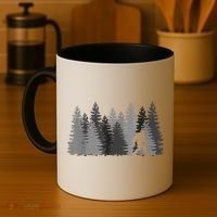 Bigfoot In The Forest Sasquatch Yeti Coffee Mug thumb 4