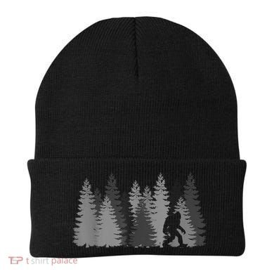 Bigfoot In The Forest Sasquatch Yeti Beanie