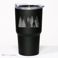 Bigfoot In The Forest Sasquatch Yeti Tumbler thumb 0