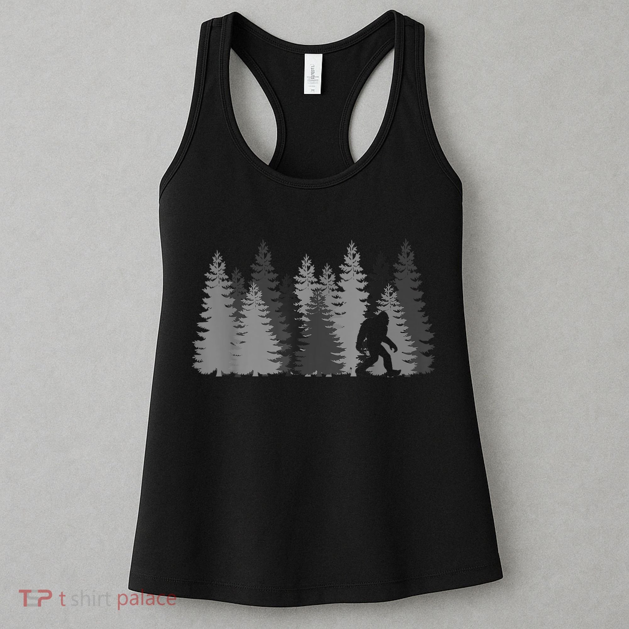 Bigfoot In The Forest Sasquatch Yeti Women's Tank Top