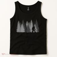 Bigfoot In The Forest Sasquatch Yeti Tank Top thumb 2