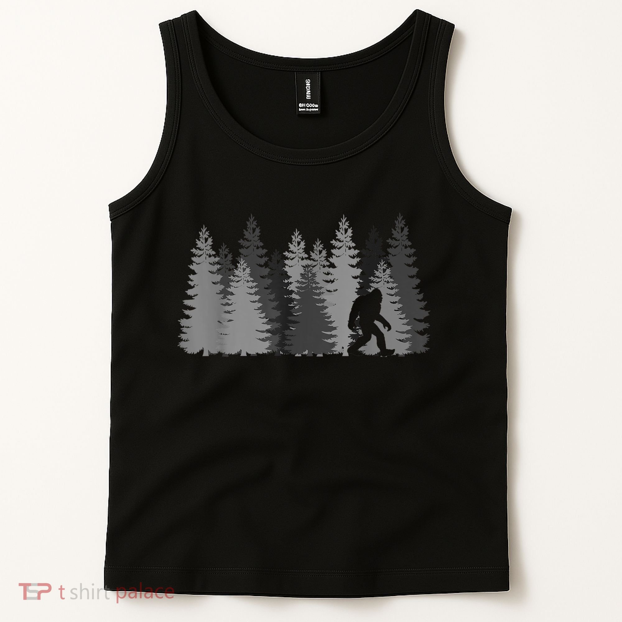 Bigfoot In The Forest Sasquatch Yeti Tank Top