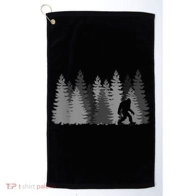 Bigfoot In The Forest Sasquatch Yeti Golf Towel