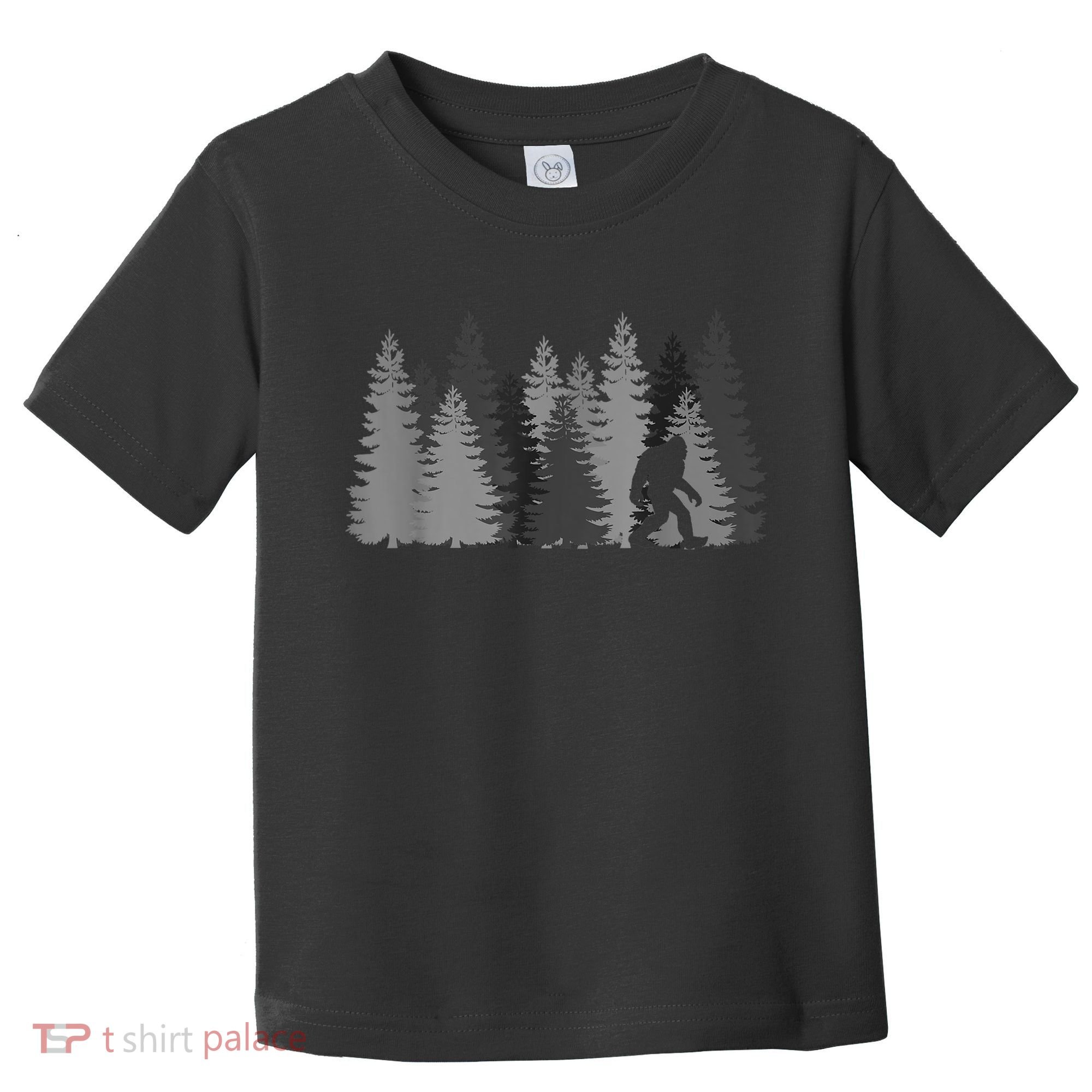 Bigfoot In The Forest Sasquatch Yeti Toddler T-Shirt