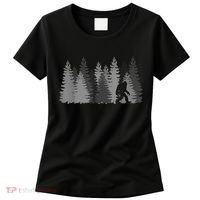 Bigfoot In The Forest Sasquatch Yeti Women's T-Shirt thumb 0