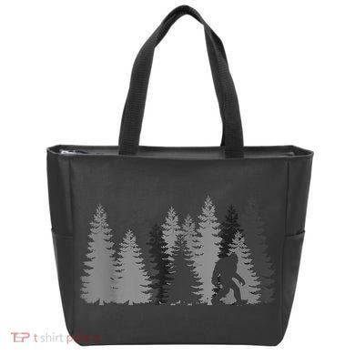 Bigfoot In The Forest Sasquatch Yeti Tote Bag