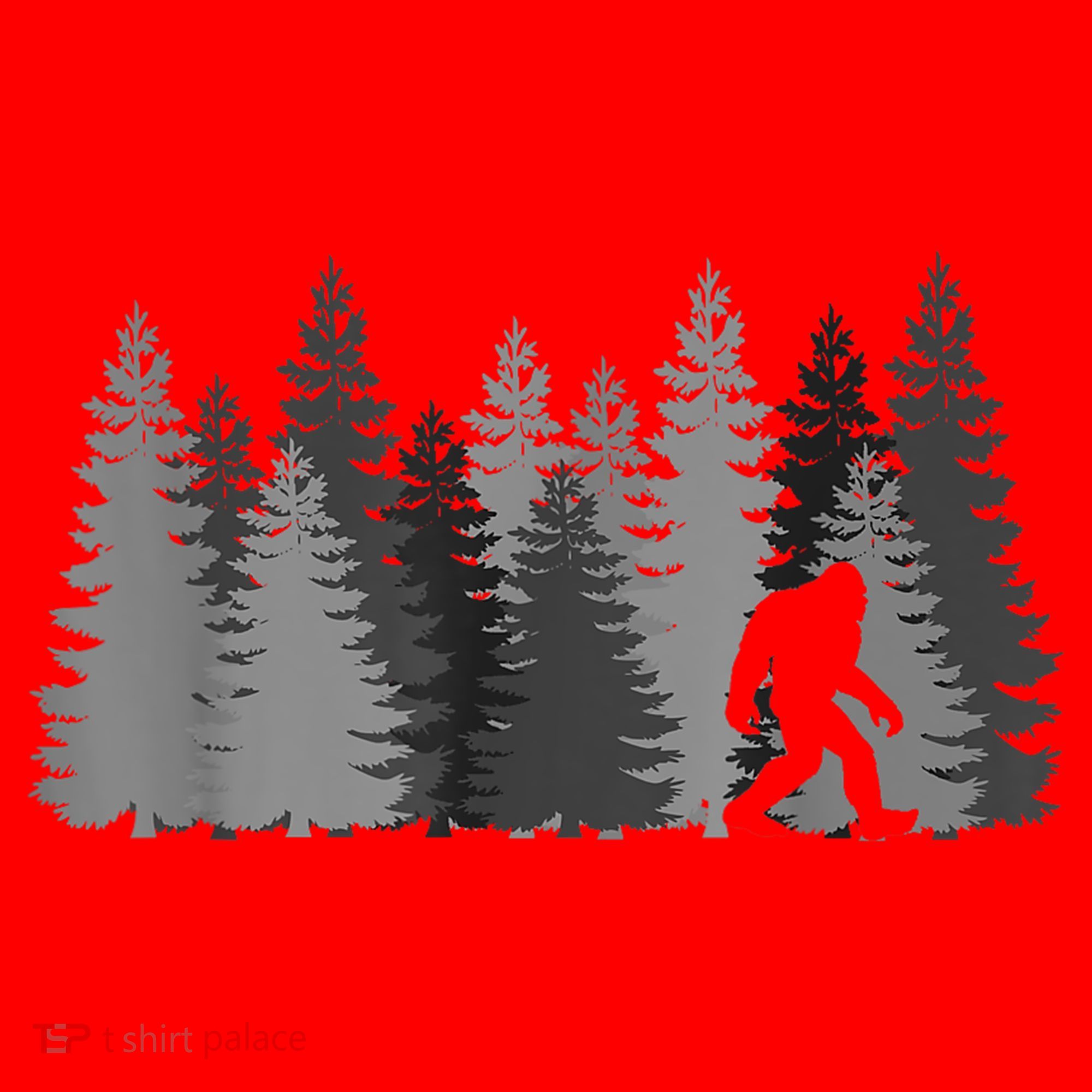 Bigfoot In The Forest Sasquatch Yeti Santa Hat