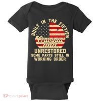 Built In The Fifties Original &Unrestored Born In The 1950s Baby Bodysuit thumb 0