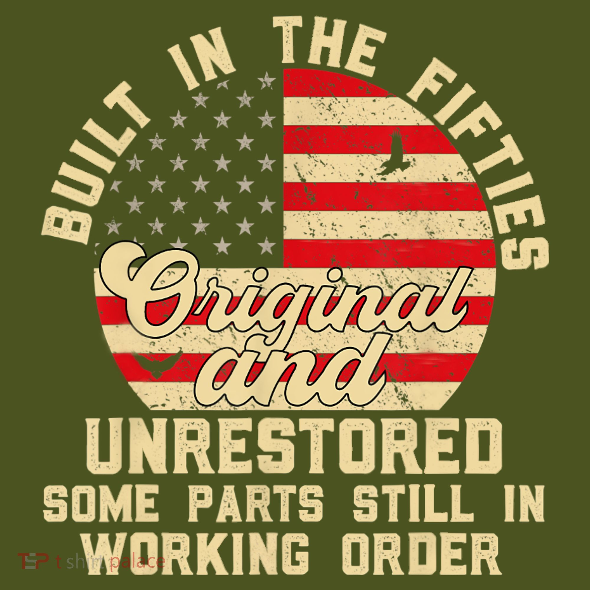 Built In The Fifties Original &Unrestored Born In The 1950s Long Sleeve Shirt