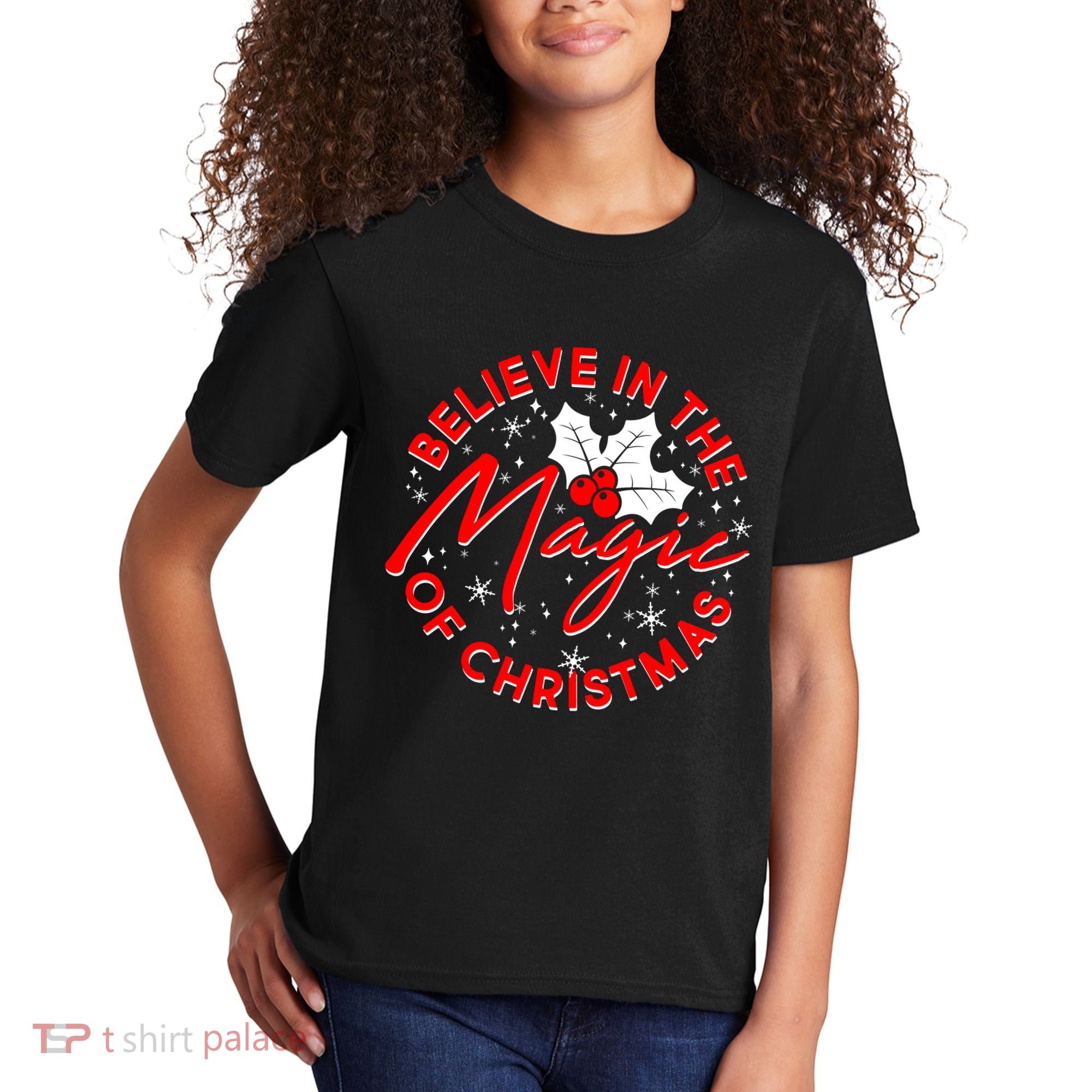 Believe In The Magic Of Christmas Kids T-Shirt
