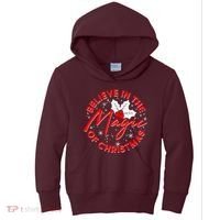 Believe In The Magic Of Christmas Kids Hoodie thumb 0