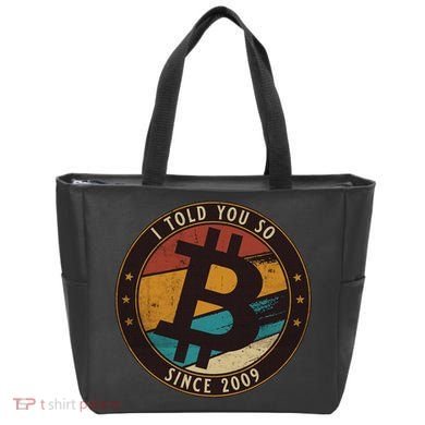 Bitcoin I Told You So Btc Crypto And Bitcoin Tote Bag