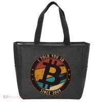 Bitcoin I Told You So Btc Crypto And Bitcoin Tote Bag thumb 0