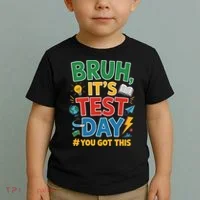 Bruh Its Test Day You Got This Staar Test Testing Teacher Toddler T-Shirt thumb 2