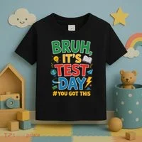 Bruh Its Test Day You Got This Staar Test Testing Teacher Toddler T-Shirt thumb 3