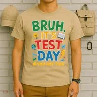 Bruh Its Test Day You Got This Staar Test Testing Teacher T-Shirt thumb 6