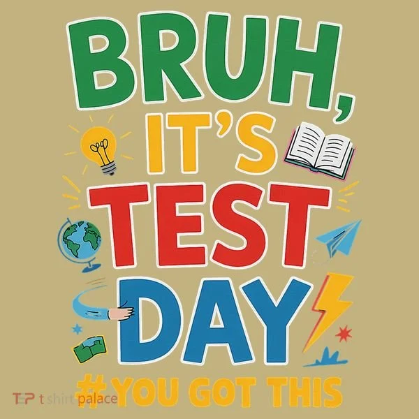 Bruh Its Test Day You Got This Staar Test Testing Teacher T-Shirt