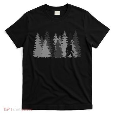 Bigfoot In The Forest Sasquatch Yeti T-Shirt