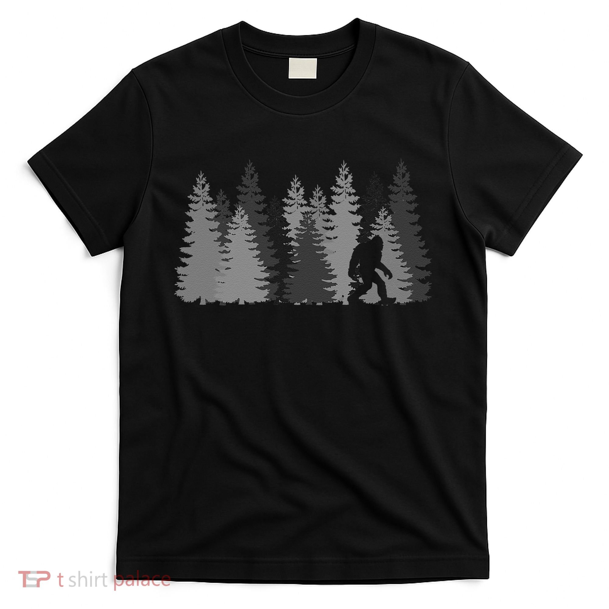 Bigfoot In The Forest Sasquatch Yeti T-Shirt