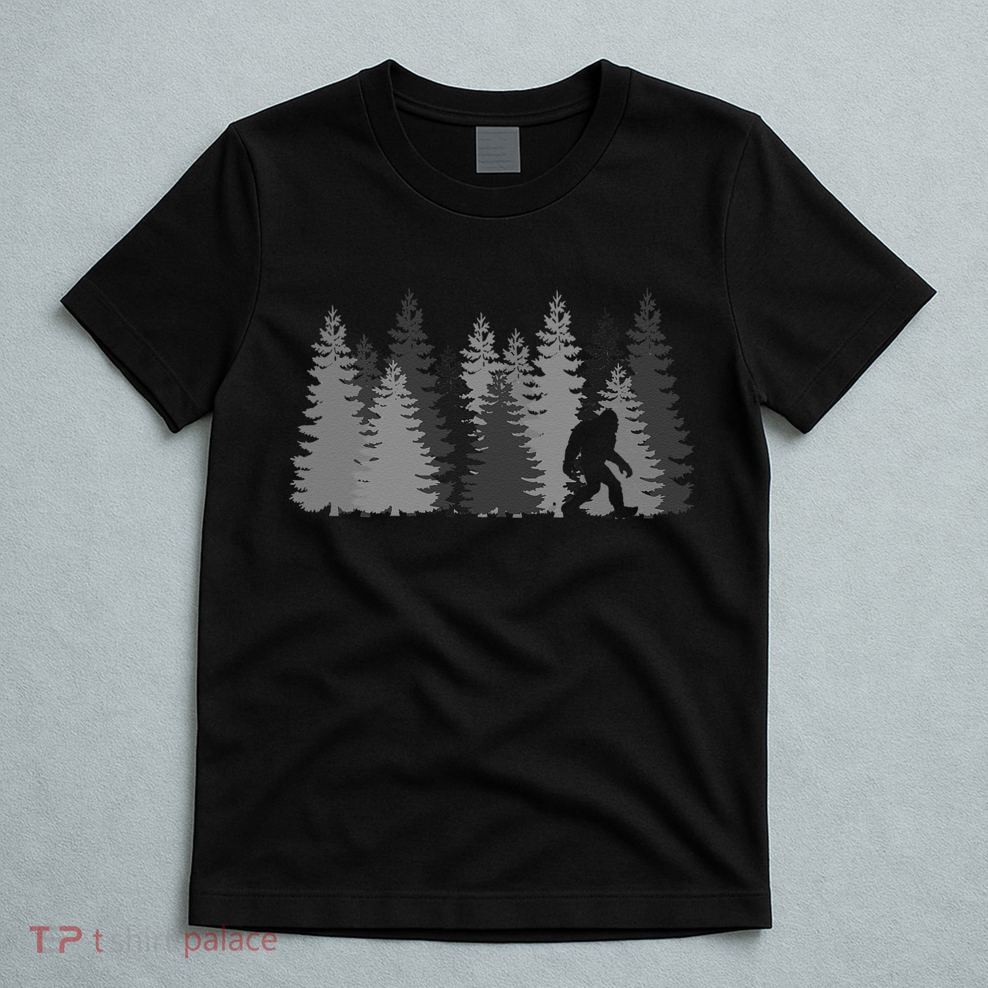 Bigfoot In The Forest Sasquatch Yeti T-Shirt