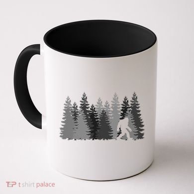Bigfoot In The Forest Sasquatch Yeti Coffee Mug