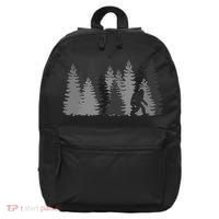 Bigfoot In The Forest Sasquatch Yeti 16 in Basic Backpack thumb 0