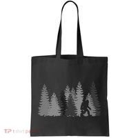 Bigfoot In The Forest Sasquatch Yeti Tote Bag thumb 0