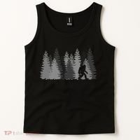 Bigfoot In The Forest Sasquatch Yeti Tank Top thumb 2