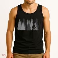 Bigfoot In The Forest Sasquatch Yeti Tank Top thumb 3
